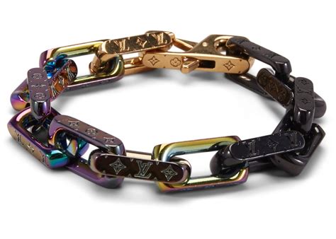 louis vuitton multicolor chain bracelet|louis vuitton monogram diamond bracelet.